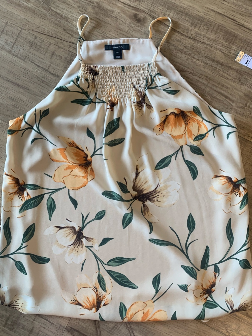 RW&Co Floral Sleeveless Tank Top